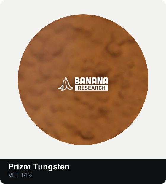 Prizm Tungsten, through-lens view